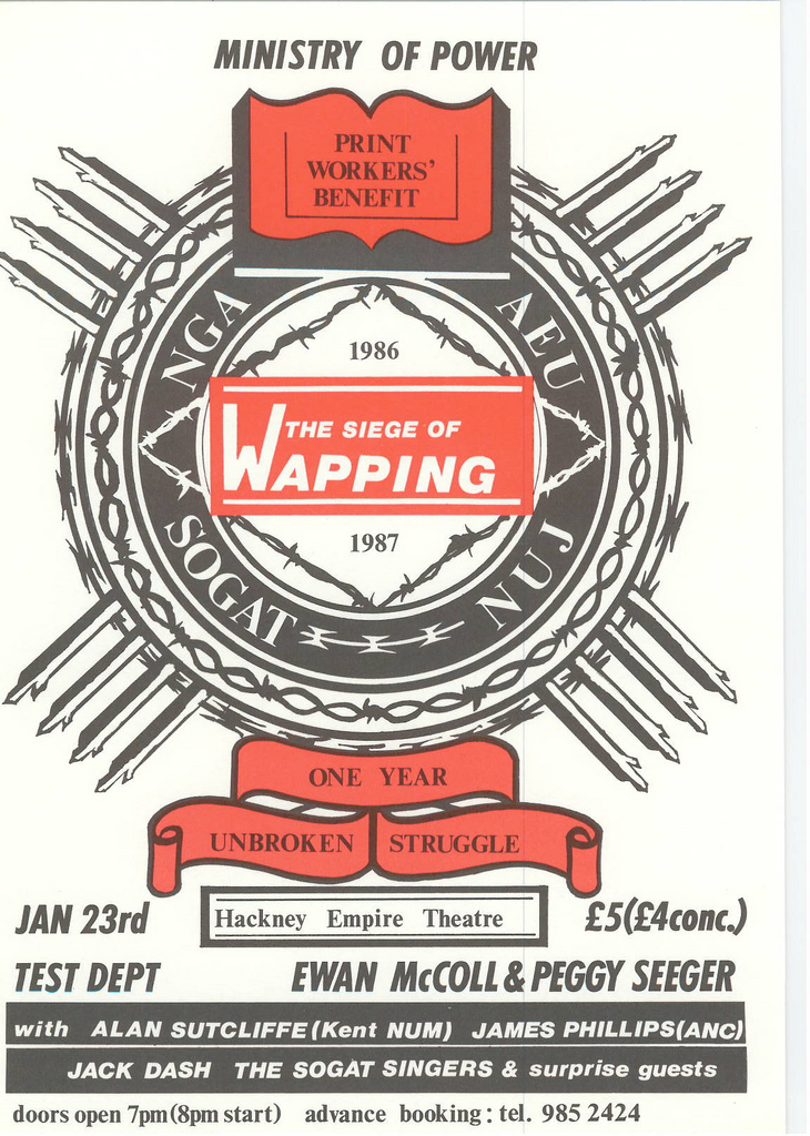 Picture entitled Flyer By Print Supporters 059 from the Wapping Dispute